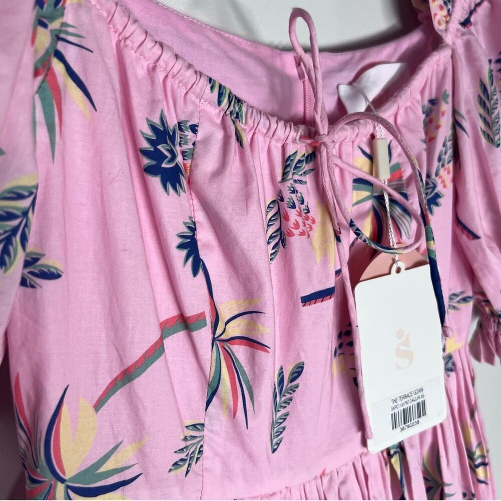 NEW Selkie Terrace Gown in Daiquiri Tropical Pink Maxi Dress Sx XS - Picture 6 of 8
